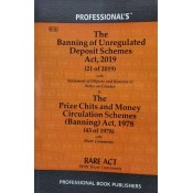 Commercial's Banning of Unregulated Deposit Schemes Act, 2019 alongwith Prize Chits & Money Circulation Schemes (Banning) Act, 1978 Bare Act 2021